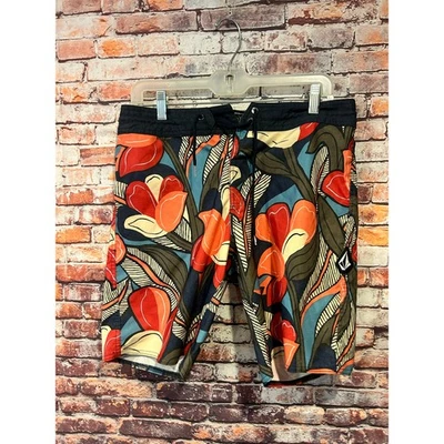 Volcom Floral Naranja Azul Board Shorts Bañador Hombre Talla 30 Foto 1 de 4