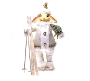 Bethany Lowe Holiday 16" Bunny Skier Skiing Large Tree - Picture 1 of 8