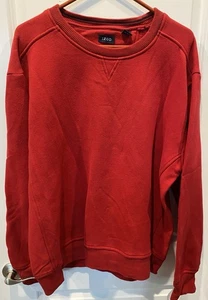 Izod Men's Red Crewneck Sweater XL Long Sleeve CHJ-539 - Picture 1 of 8