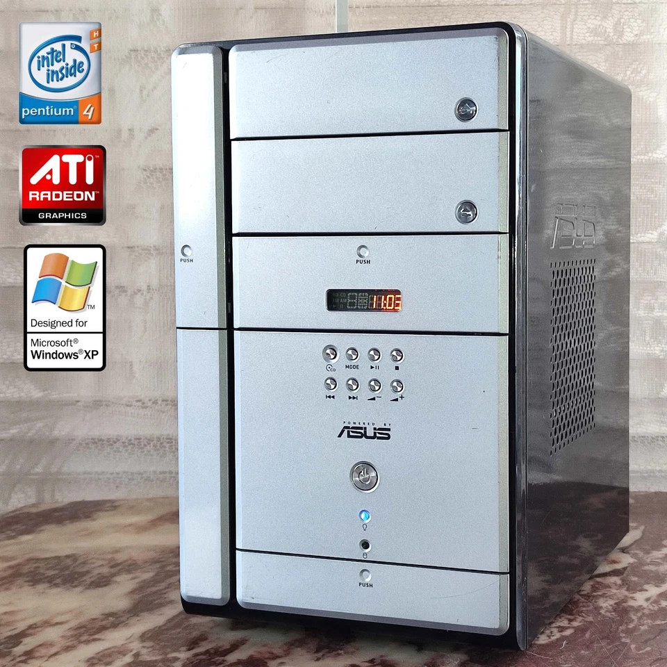 ASUS Terminator T2-P Retro Windows XP Gaming Mini PC - Image 1 of 4