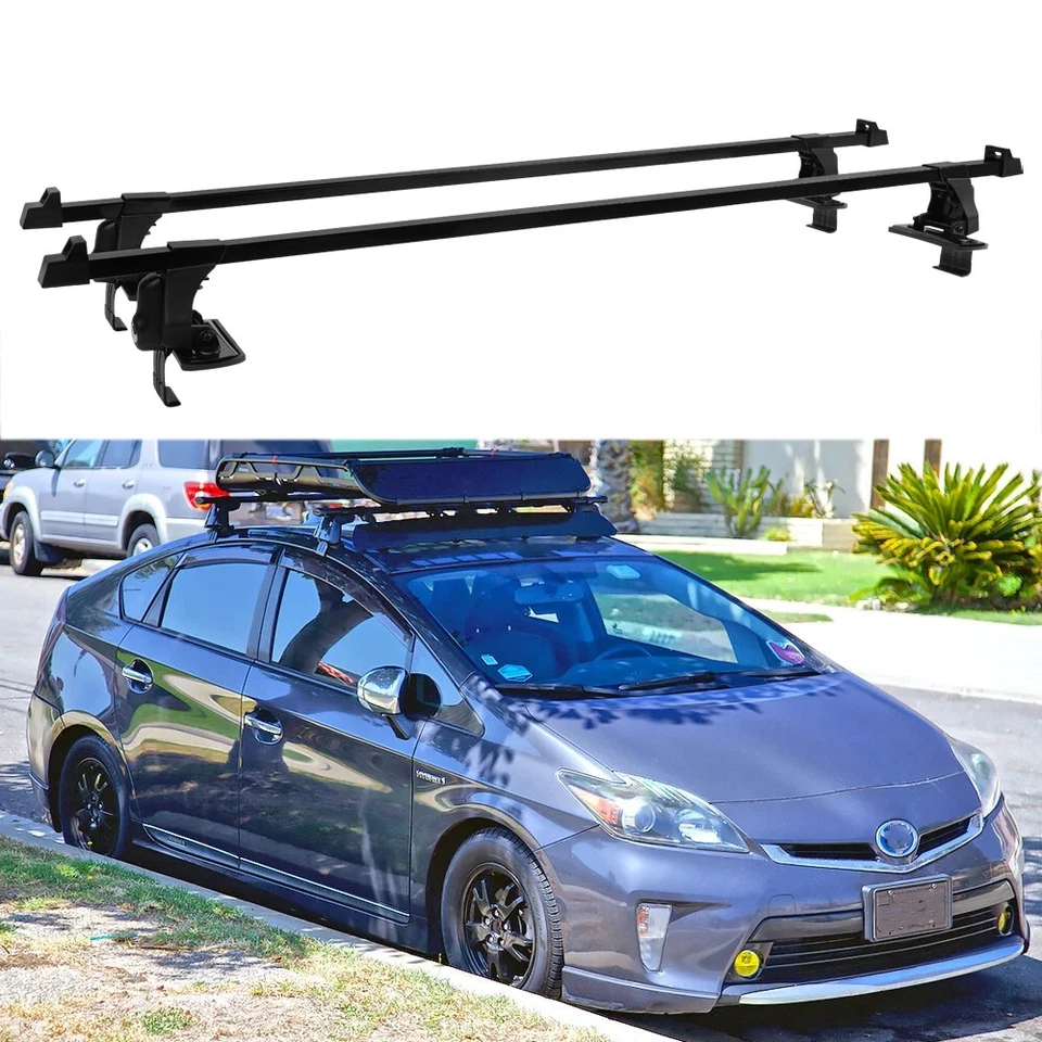 Portaequipajes de aluminio con barra transversal de techo superior de 54" para Chevy Malibu LT Foto 1 de 4