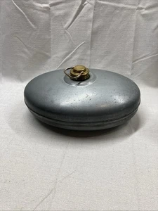 Vintage Wärmflasche Bettwärmer aus verzinktem Metall Antik Heizbehälter - Bild 1 von 9