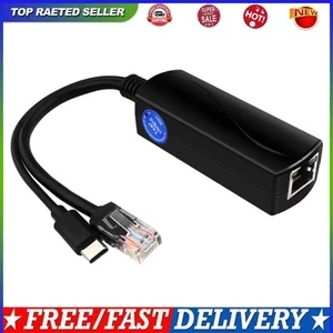 Gigabit PoE Splitter 48V auf 5V 4A USB C Adapter IEEE802.3af/at für Raspberry Pi5 - Bild 1 von 11
