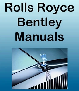 ROLLS ROYCE & BENTLEY SERVICE MANUAL & PARTS MANUALS MANUAL 1977-1979 USB or DL - Foto 1 di 3