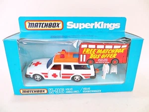 MATCHBOX SUPERKINGS K96 'VOLVO 245 DL ESTATE AMBULANCE'. MIB/BOXED - Picture 1 of 8