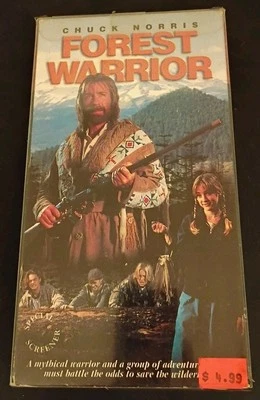 Forest Warrior (VHS, 1996) Chuck Norris Rare Promotional Screener HTF OOP Works - Image 1 of 4