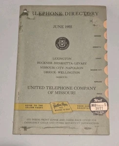1955 Yellow Pages Telephone Directory Book Lexington-Buckner- Missouri - Picture 1 of 5