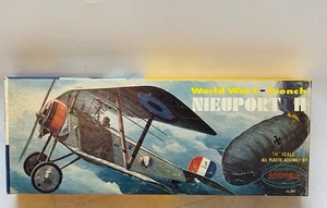 Aurora 1956 1/4 Scale World War I French Nieuport II 101 Model Airplane Kit - Picture 1 of 7