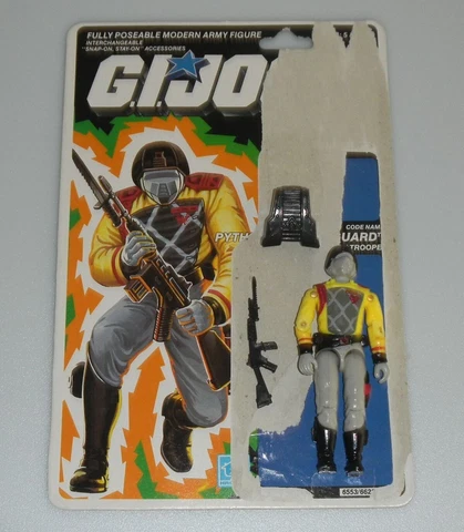 1989 GI Joe Cobra Python Patrol Crimson Guard v2 Figure File Card Back *Complete Cover