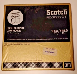 New Sealed SCOTCH MAGNETIC 207-1/4-R90 REEL TO REEL 7" Recording Tape USA Made - Picture 1 of 3