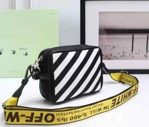 OFF WHITE OW Waist Bag Diagonal Cross Bag Commuter Bag Chest Bag-UK - Picture 1 of 7