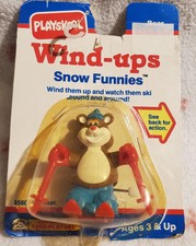 Brand New Factory Sealed! Vintage 1990 Playskool Wind Ups "Snow Funnies" Bear