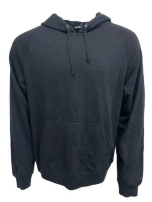 Sudadera con capucha negra BLK DNM para hombre talla 24 pequeña nueva con etiquetas Foto 1 de 2