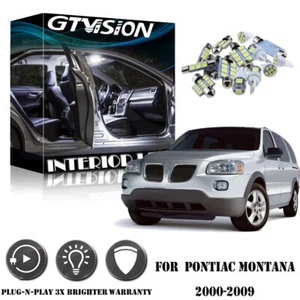Kit de equipamiento interior de 8 luces LED blancas para Pontiac Montana 2000 - 2008 2009 - Imagen 1 de 12