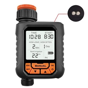 Programmable Outdoor Water Timer with LCD Automatic Modes Rain Sensor - Picture 1 of 10