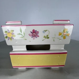 Villeroy & Boch quadratischer Keramik Blumen Übertopf Osterkorb Frühling Herzstück - Bild 1 von 10