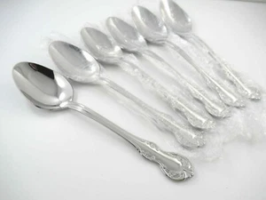 6 ovale Suppenlöffel BRADBERRY RSVP glänzend Edelstahl Besteck Porzellan - Bild 1 von 4