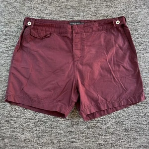 David Gandy Autograph Swim Shorts Mens Size W36 Maroon Wine Swimming Trunks - Picture 1 of 7