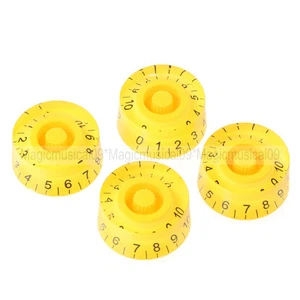 4PCS Guitar Speed Control Knobs Deep Yellow For Gibson Les Paul Guitar Part - Picture 1 of 4