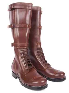 US M40 Cavalry 3 Buckle Leather Boots, Riding Long Boots - All Sizes Available - Picture 1 of 4