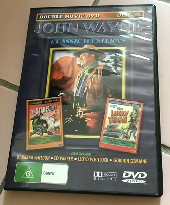 JOHN WAYNE. DOUBLE MOVIE DVD. DISC 4. STAR PACKER/ LUCKY TEXAN - Image 1 of 3