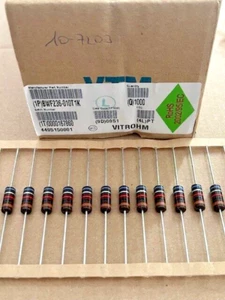 50 Stück VTM BWF236-010T1K Widerstand - Axial - 1K Ohm 10% 1.5W 400ppm - Picture 1 of 1