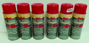 6 Cans Red Spray Paint for IH Farmall International Tractor  thru 1984 - Picture 1 of 1
