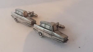 Gemelos Reliant Regal Saloon fino peltre inglés 3D coche clásico - Imagen 1 de 1