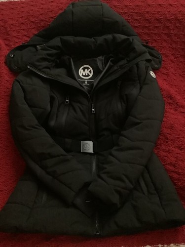 Michael Kors Cappotto tampone cintura di sicurezza piccola nero nuovo con etichette