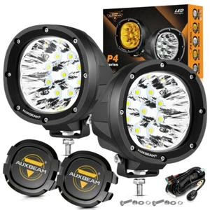 AUXBEAM 2pcs 4inch Strobe LED Work Light Offroad IP67+Cover For Chevy GMC Sierra - Picture 1 of 12