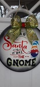 ¡SOLO UNO! Letrero madera/holográfico QUERIDO SANTA decoración del hogar - Imagen 1 de 5