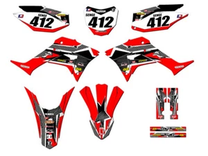 2019-2023 CRF 250 F PODIUM Red Senge Graphics Kit Compatible with Honda - Picture 1 of 10
