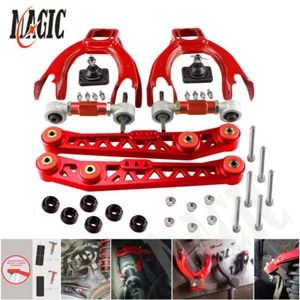 Brazo de control inferior + arandela de buje + kit de inclinación trasera para Civic EG EJ 92-95 rojo - Imagen 1 de 9