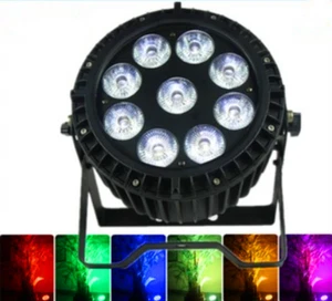 Event Wedding Outdoor Par Led Stage Lights 9*15W DMX Control RGBWA+UV Par Light - Picture 1 of 11