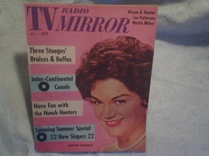 1961 CONNIE FRANCIS TV RADIO SPIEGEL MAGAZIN, Die drei Handlanger mit Ed Sullivan - Bild 1 von 5