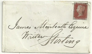 1847? PERTH TO JAMES MONTEATH IN STIRLING UDC SOUTH METHVEN STREET R H LOCAL PMK - Picture 1 of 2