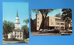 Herkimer New York NY vintage postcard Lot COUNTY OFFICE BUILDING Reformed Church - Picture 1 of 2