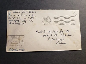 APO 228 ANTWERP, BELGIUM 1945 Censored WWII Army Cover 783 MP Bn APO 802 - Picture 1 of 2