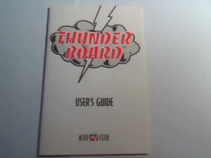 User's manual guide - Thunder Board sound card Media Vision - Picture 1 of 4