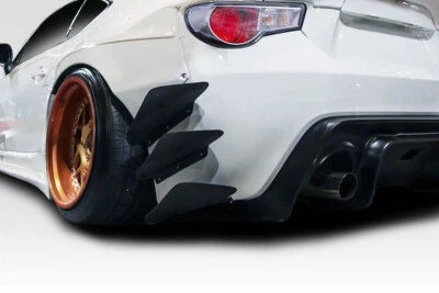 Duraflex GT500 V3 Rear Bumper Canards for 13-20 Scion FR-S Toyota 86 Subaru BRZ - Imagem 1 de 4