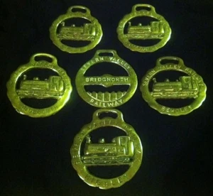 6 STAZIONE FERROVIARIA SEVERN VALLEY imbracatura cavalli ottone TRENI UK! WOW YOUR WALL! - Foto 1 di 9