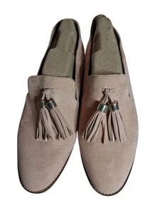 Mocassino Franco Sarto in camoscio marrone con nappe taglia 7,5 x Anthropologie - Foto 1 di 10