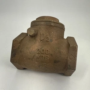1-1/2" NPT Bronze Check Valve 200 WOG Lead Free Crane - Picture 1 of 5