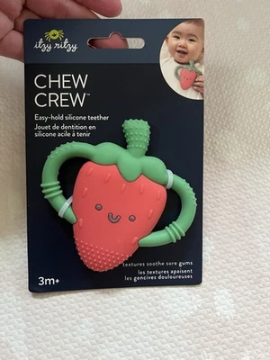 NEW Itzy Ritzy Strawberry Chew Teether  - Image 1 of 2