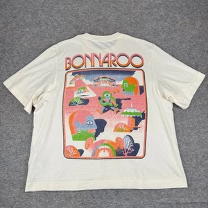 Abercrombie Fitch Bonnaroo Cropped Crop T-Shirt Maglietta Uomo Large L - Foto 1 di 12