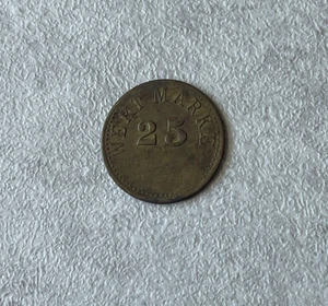 Vintage German 25 Wert Marke Jeton Token L2 - Bild 1 von 2