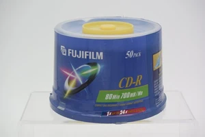 Fujifilm CD-R 80min 700MB/Mo up to 48X write speed 50 pack New-Sealed - Picture 1 of 5