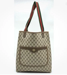 Authentic Gucci Leather Tote Bag - Picture 1 of 13