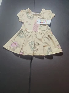 Dot Dot Smile Girls 6 12 MONTH Cap Sleeve Twirl Dress multi Color NWT USA - Picture 1 of 8