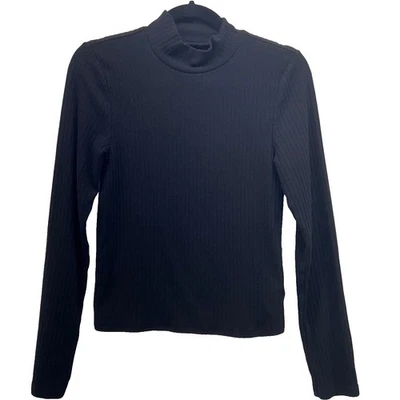 Gap Mujer Cuello Simulado Talla Mediana Acanalado Tejido Elevado Básico Minimalista Atemporal Foto 1 de 4